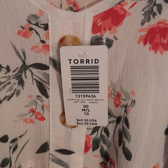 Ivory Gauze Blouse NWT Gorgeous Flowy Top - Picture 5 of 5